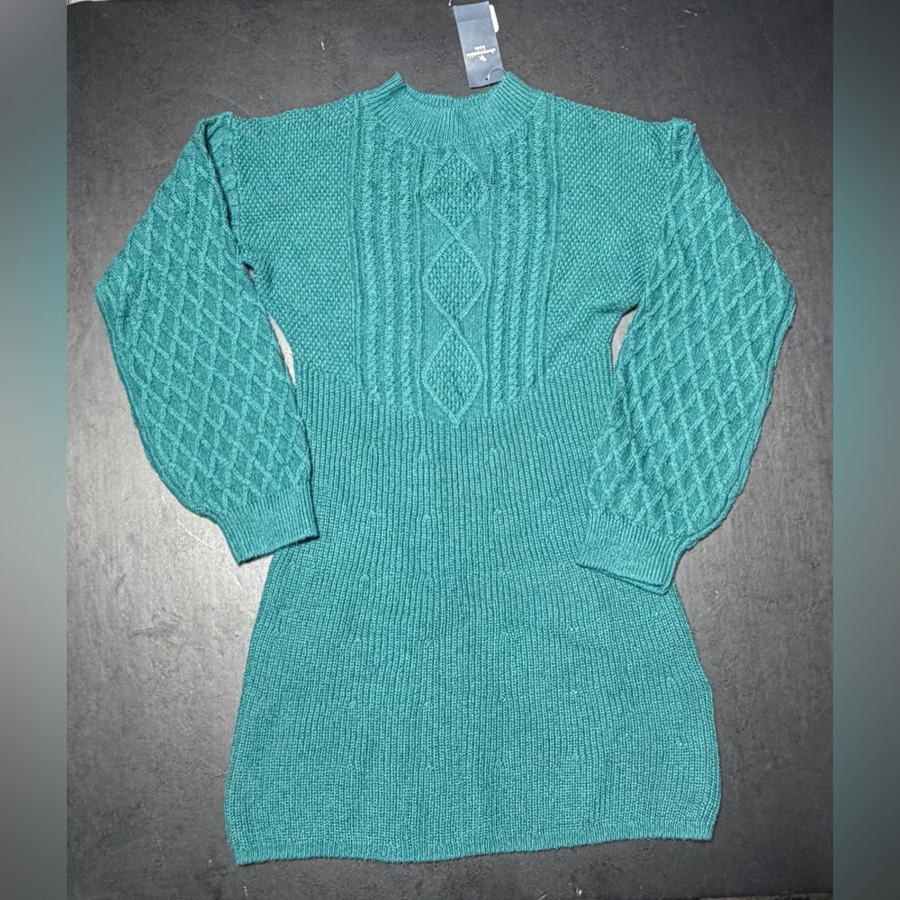 Girls Abercrombie Kids Teal Sweater Dress